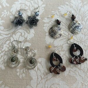 Fishhook earring collection